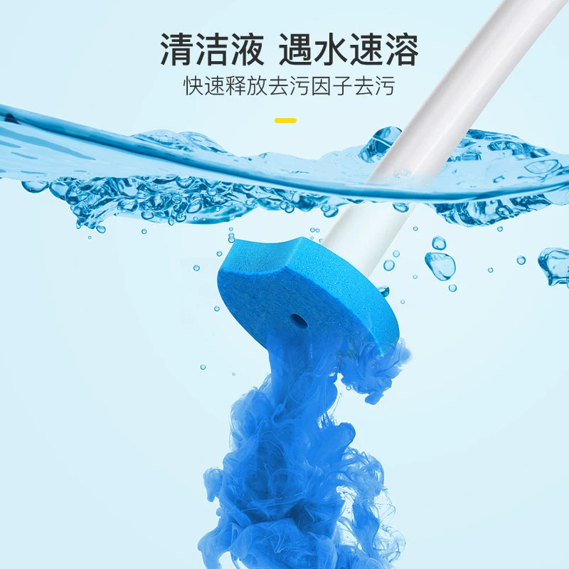 No Dead Angle Replacement Head Wall-Mounted Wash Toilet Brush