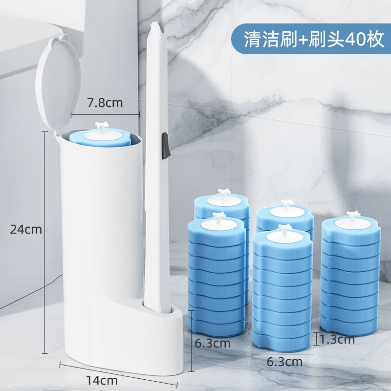 Disposable Household No Dead Angle Toilet Cleaner Wall-Mounted Toilet Brush