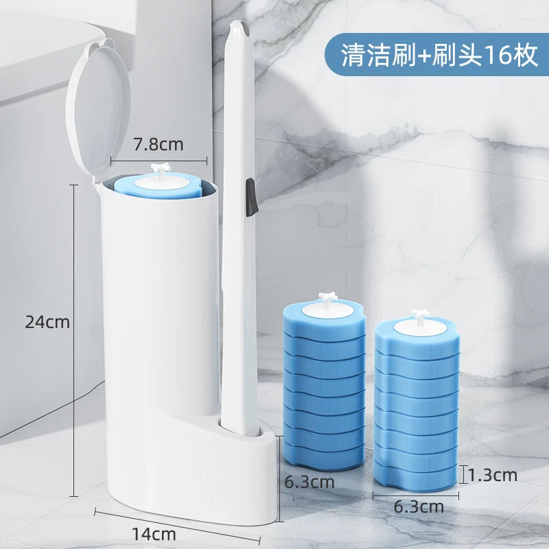 Disposable Household No Dead Angle Toilet Cleaner Wall-Mounted Toilet Brush