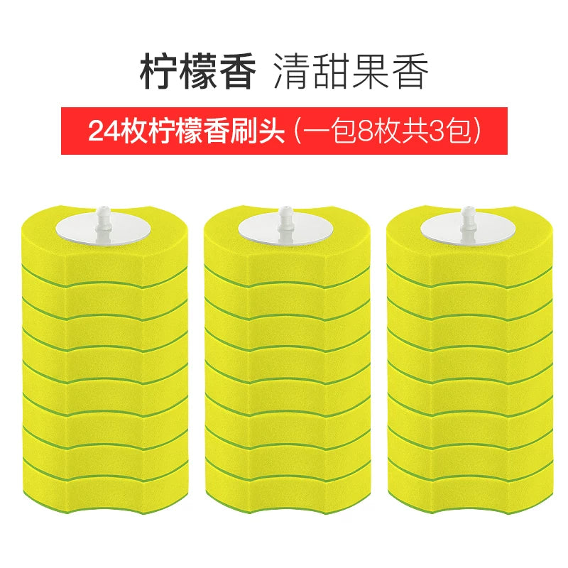 No Dead Angle Replacement Head Wall-Mounted Wash Toilet Brush