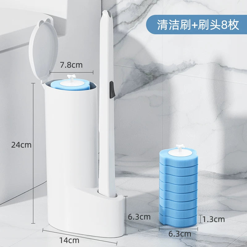 Disposable Household No Dead Angle Toilet Cleaner Wall-Mounted Toilet Brush