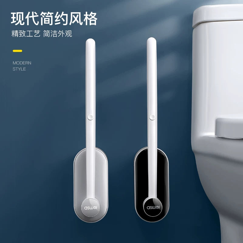 No Dead Angle Replacement Head Wall-Mounted Wash Toilet Brush