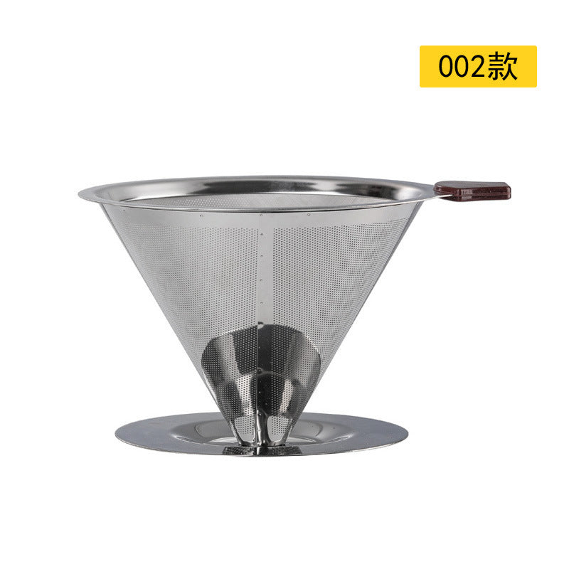 Stainless Steel Coffee Filter Funnel Coffee Dripper Filter