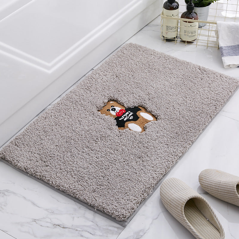 Soft Non-Slip Bath Absorbent Mat Bathroom Mat Thicken Carpet