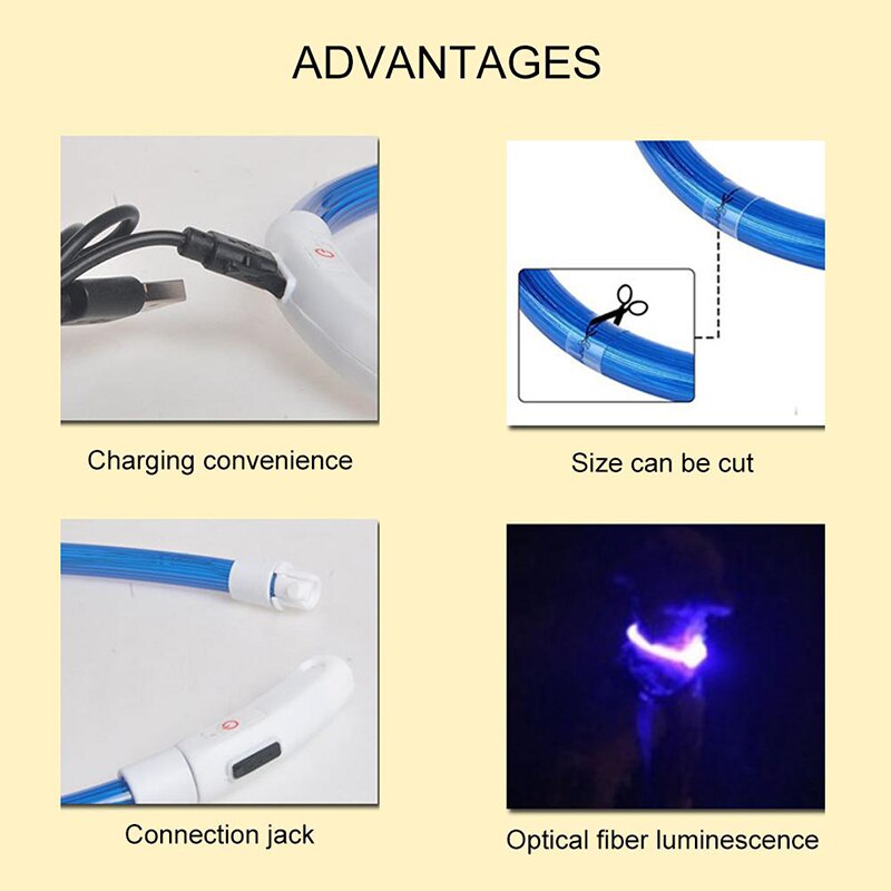 USB Rechargeable Pet Lighting Collar