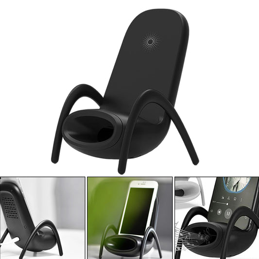 Portable 15W Mini Chair Wireless Charger Desk Mobile Phone Holder