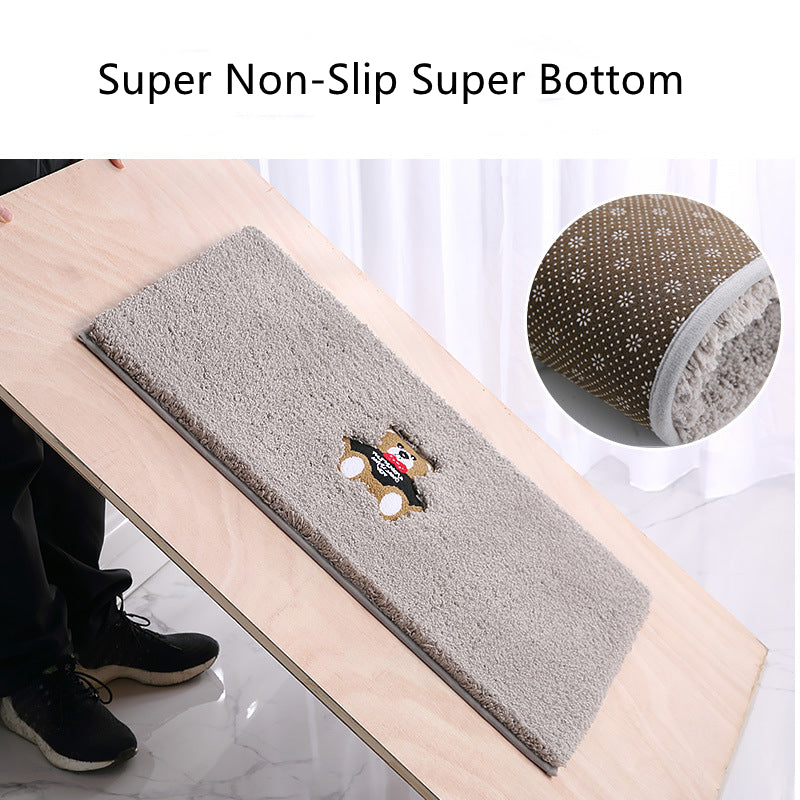 Soft Non-Slip Bath Absorbent Mat Bathroom Mat Thicken Carpet