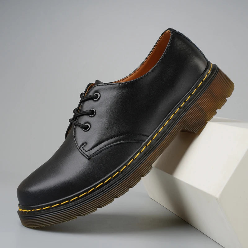Casual Sneaker Leather Shoes Loafers Sports and Leisure Soft and Comfortable Fashion Round Toe Men's Casual Shoes Work Wear