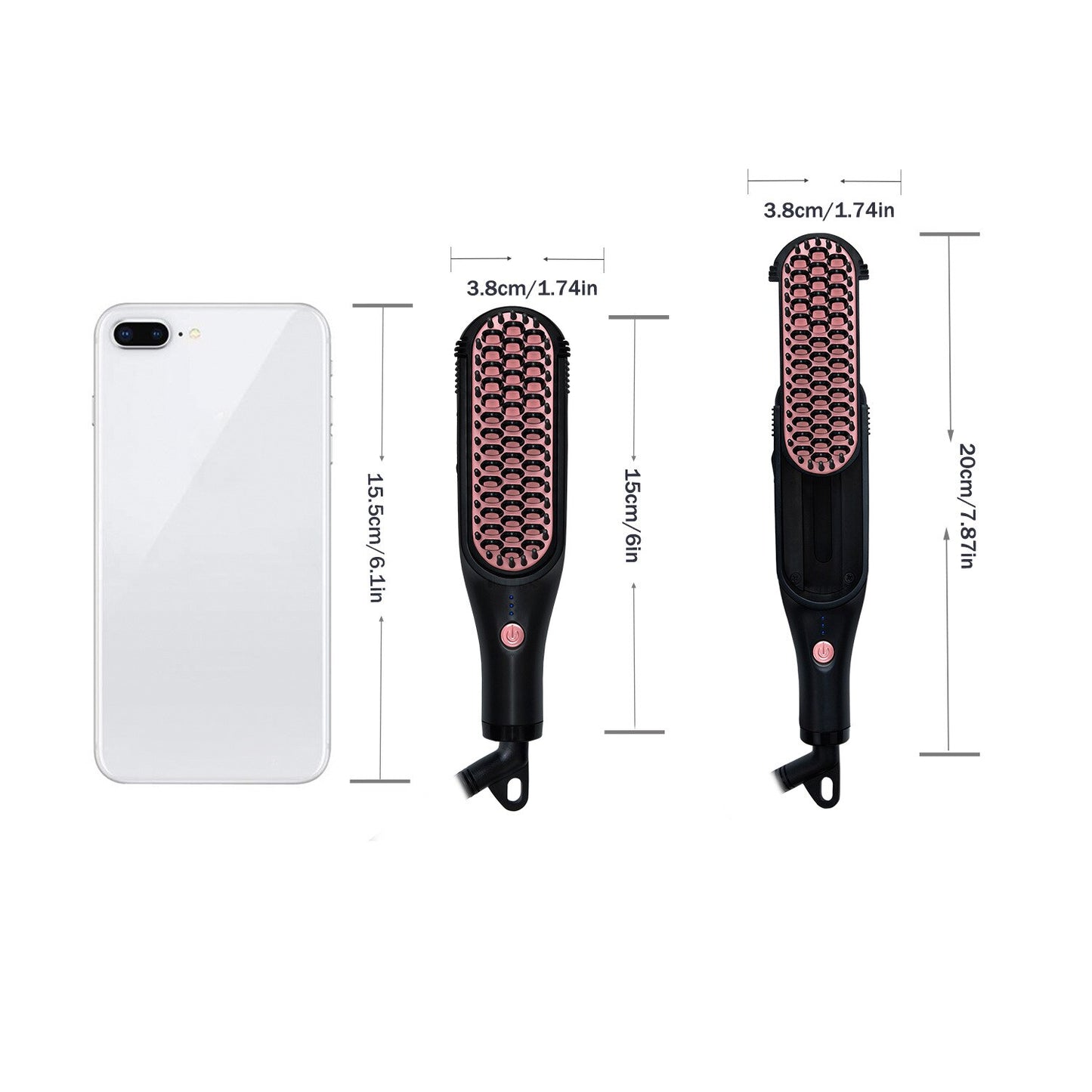 Negative Ion Wet and Dry 3 in 1 Straightening Comb