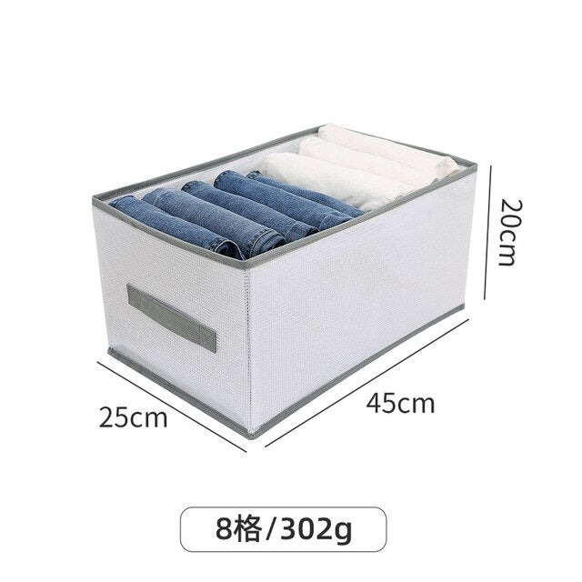 Foldable Compartment Simple Pants Storage Box Drawer Type Organizing Dustproof