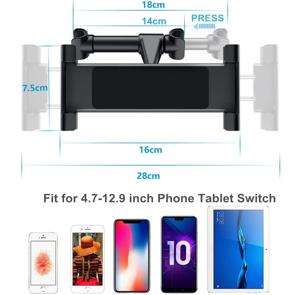 Tablet Car Holder Back Seat Headrest Mounting Holder