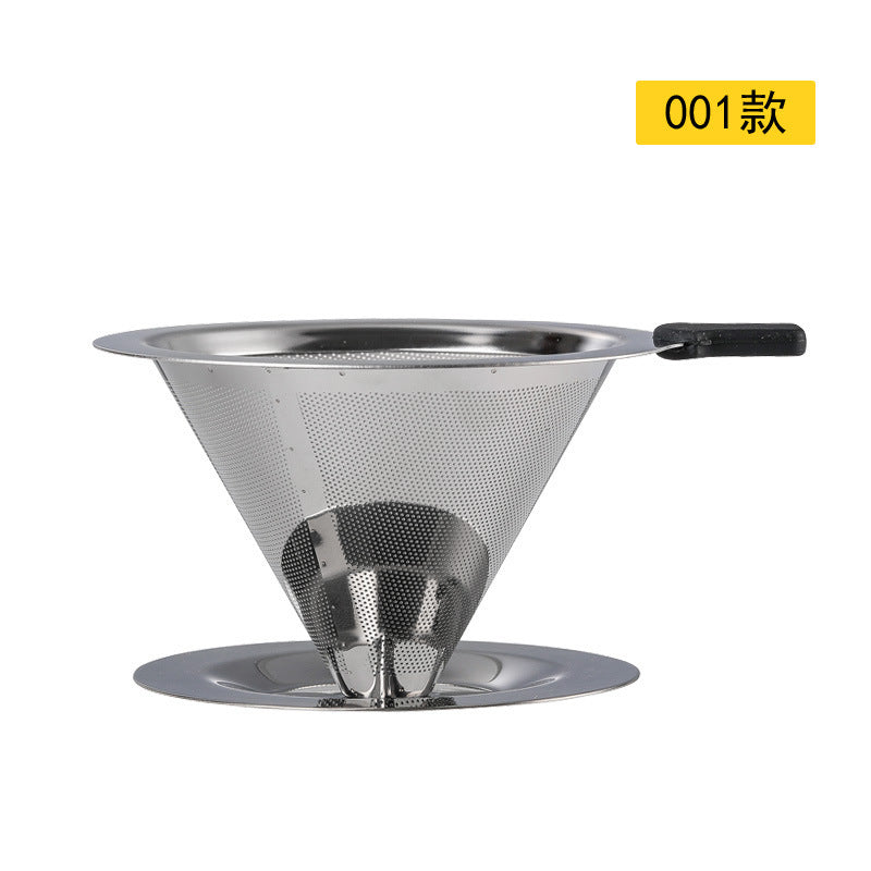 Stainless Steel Coffee Filter Funnel Coffee Dripper Filter