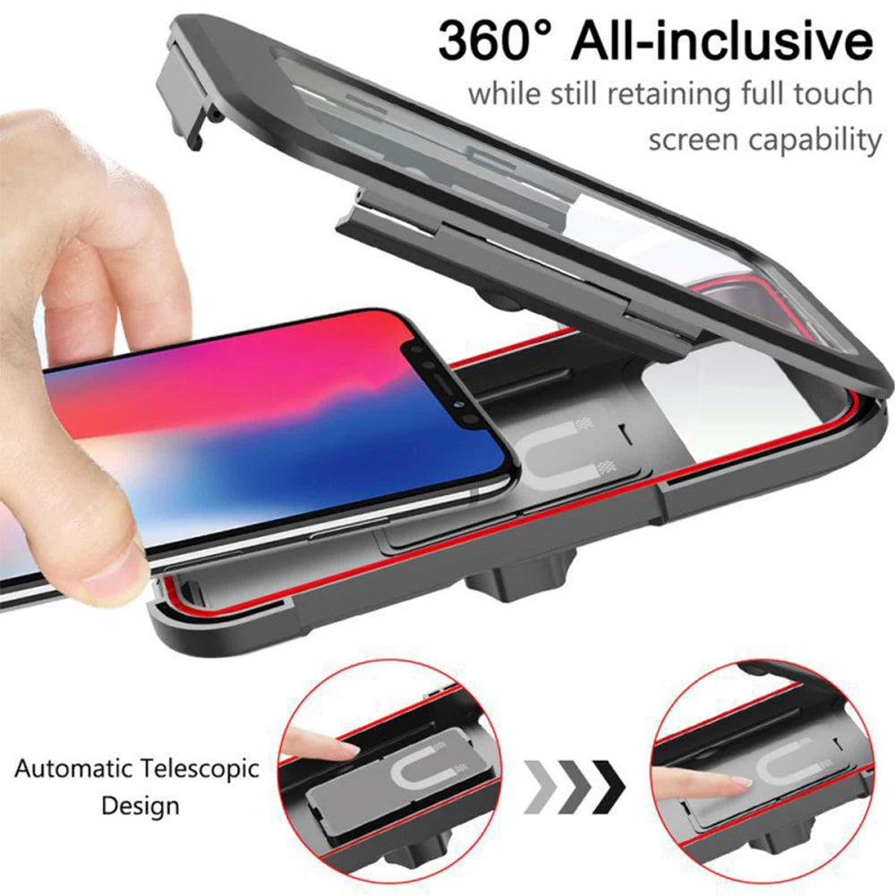 Waterproof Cell Phone Holder Easy Installation Handlebar Phone Case