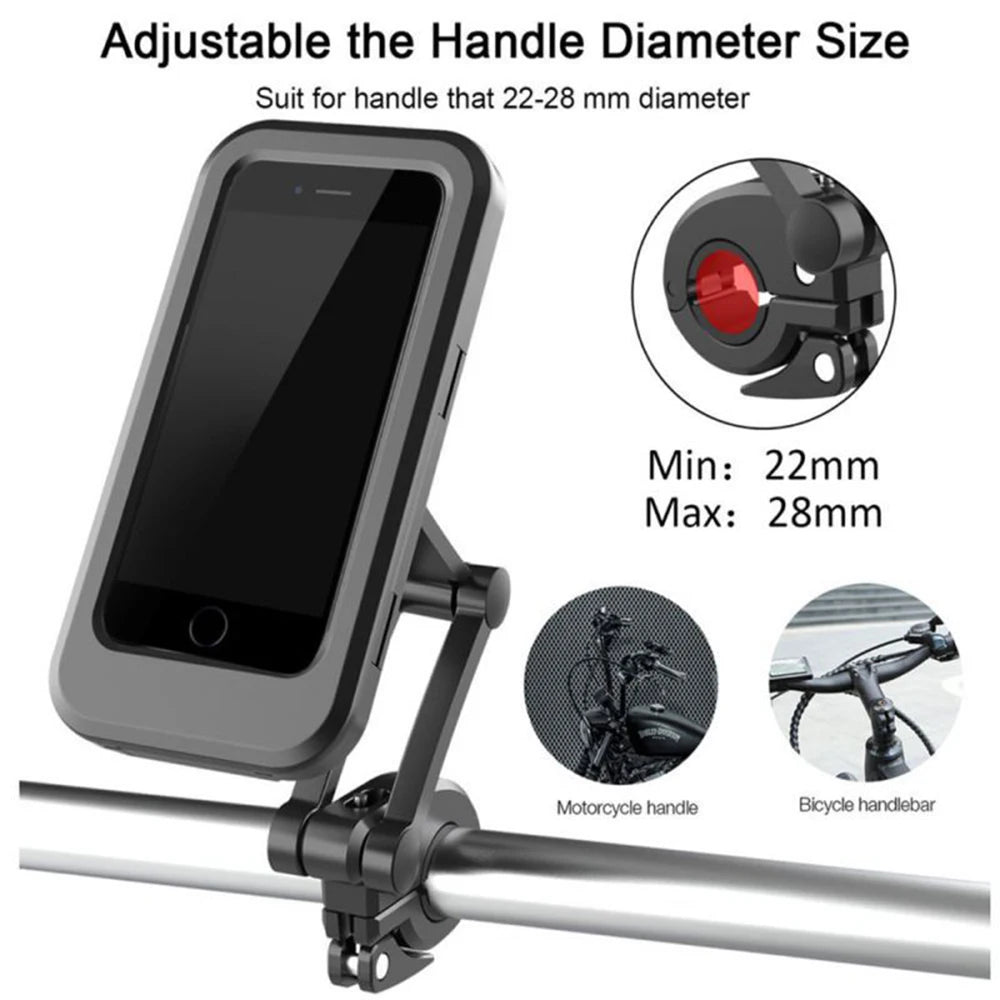 Waterproof Cell Phone Holder Easy Installation Handlebar Phone Case