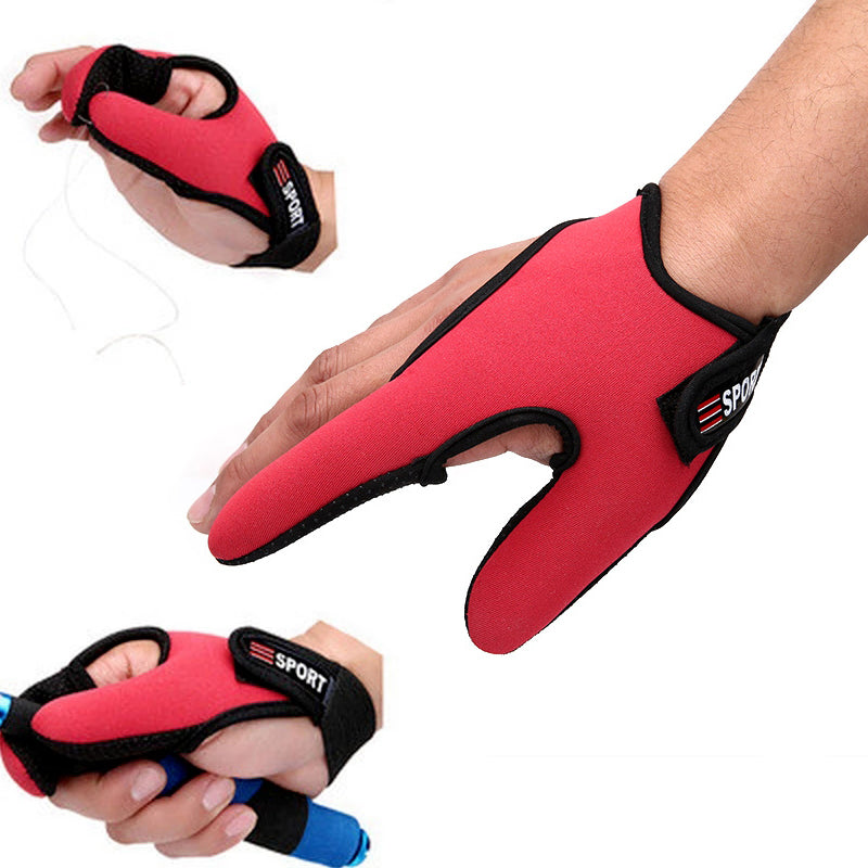 2 Fingers Protector Breathable Anti-Slip Anti-Cut Fishing Gloves