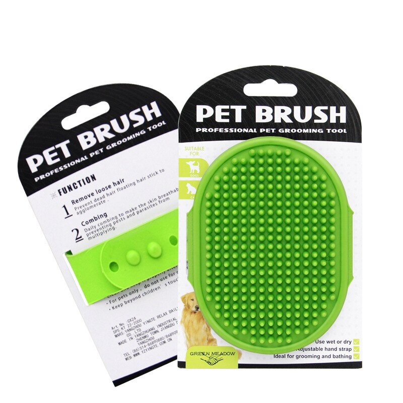 Pet Dog Cat Bath Brush Comb Pets Silicone Washing Glove