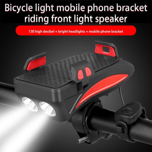 Multifunction Bike Light Flashlight With Phone Holder