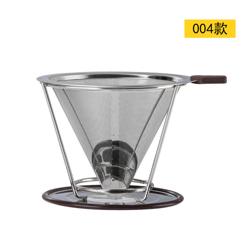 Stainless Steel Coffee Filter Funnel Coffee Dripper Filter