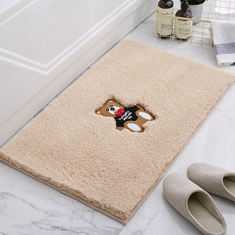 Soft Non-Slip Bath Absorbent Mat Bathroom Mat Thicken Carpet