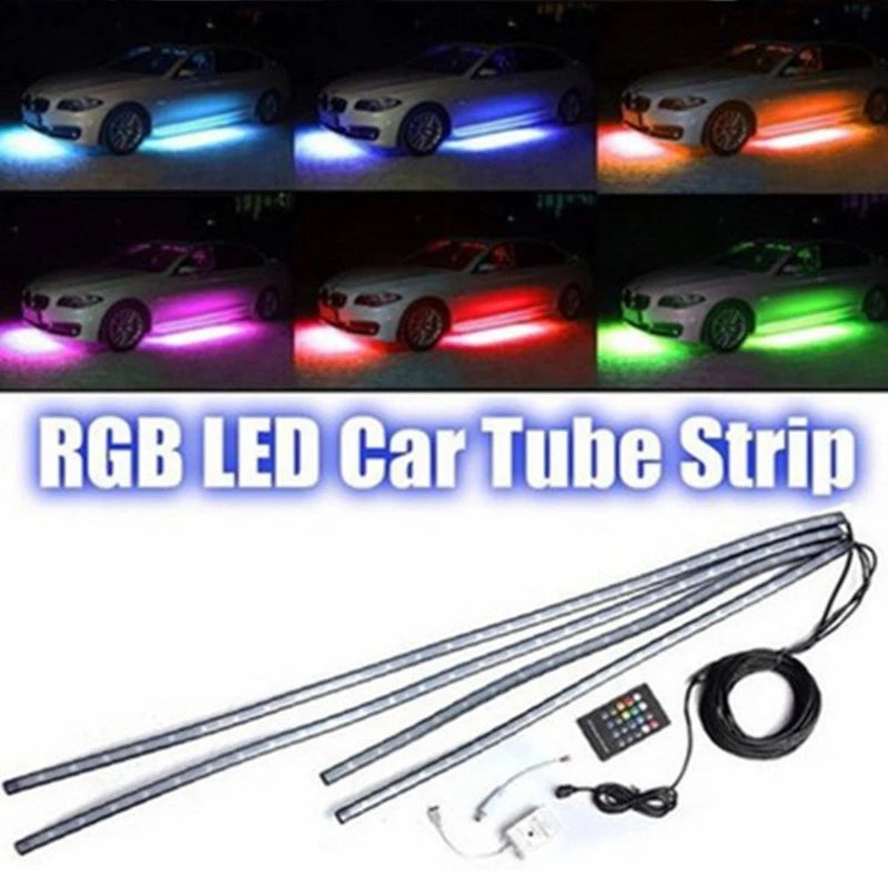 Universal LED 12V Car Underglow Lights Decorative Atmosphere Lamp Backlight Lamp