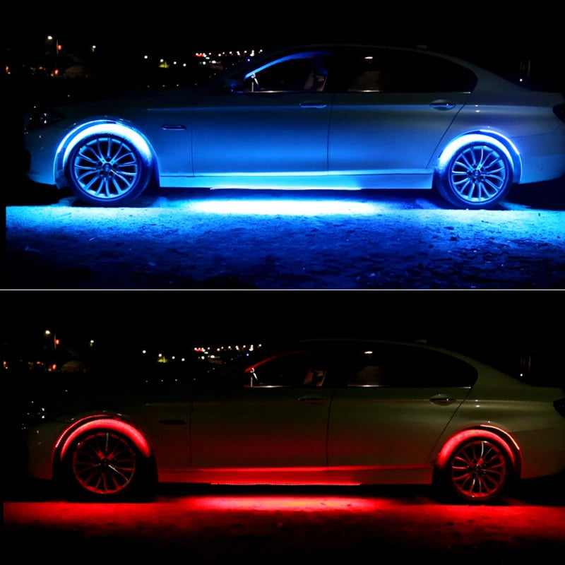 Universal LED 12V Car Underglow Lights Decorative Atmosphere Lamp Backlight Lamp
