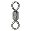 100PCS/Lot Fishing Swivels Ball Bearing Swivel with Safety Snap Solid Rings