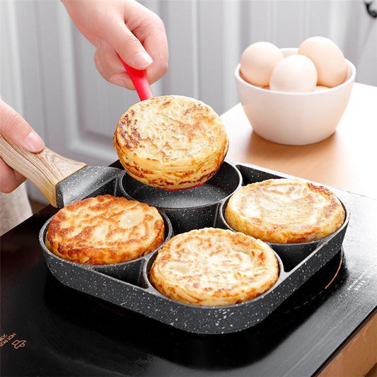 Four-Hole Frying Pot Pan Thickened Omelet Pan