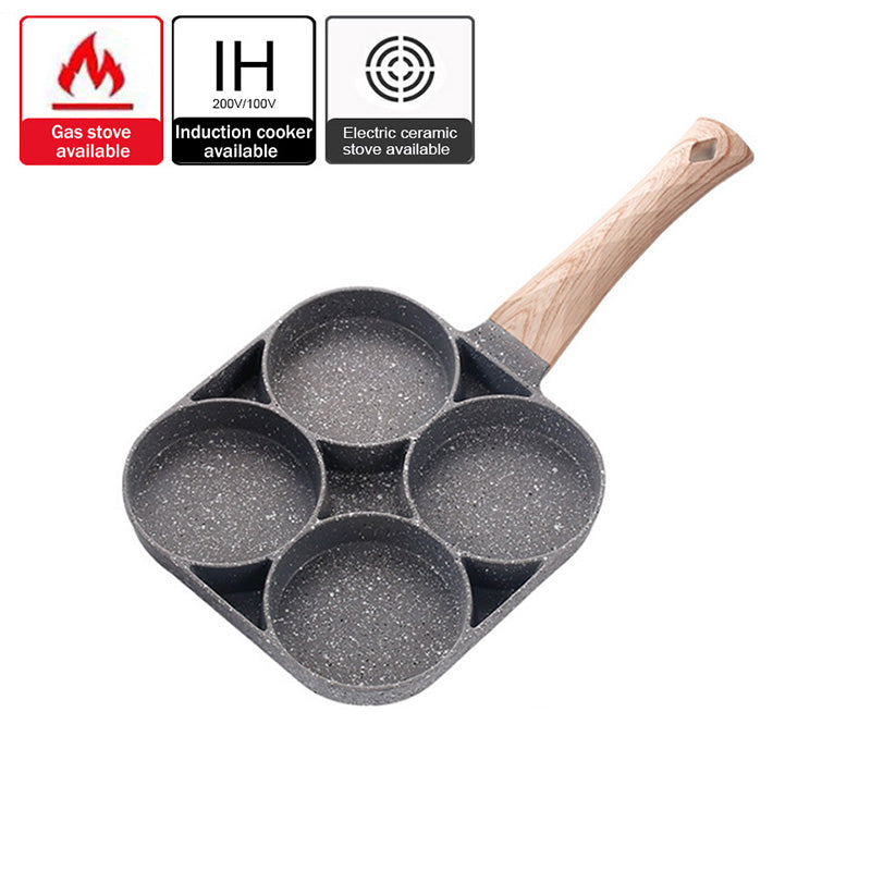 Four-Hole Frying Pot Pan Thickened Omelet Pan