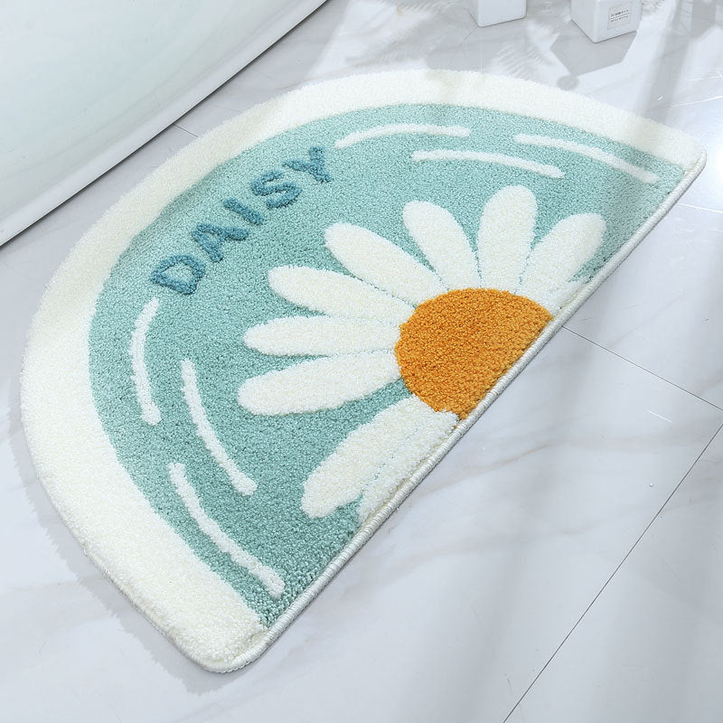 Daisy Fluffy Water Absorbent Bath Mat Toilet Non-Slip Doormat