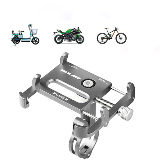 Aluminum Universal Bicycle Motorcycle Scooter Electric Bike Riding Gear Phone Navigation Holder Support