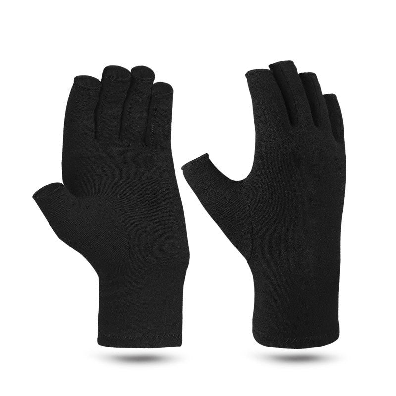 1 Pair Arthritis Gloves Fingerless Hand Thumb Compression Gloves