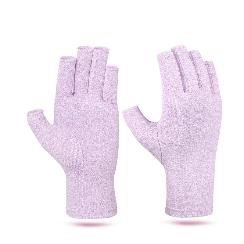 1 Pair Arthritis Gloves Fingerless Hand Thumb Compression Gloves