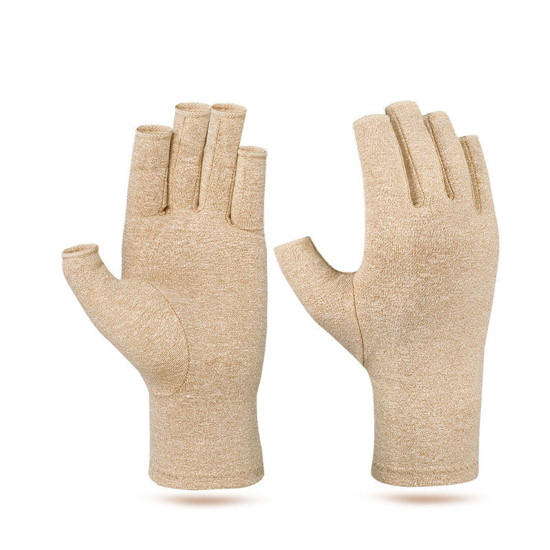 1 Pair Arthritis Gloves Fingerless Hand Thumb Compression Gloves