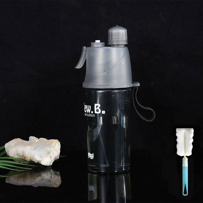 600ml Sport Water Bottle Spray Cool Summer Water Bottle