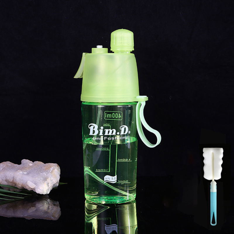 600ml Sport Water Bottle Spray Cool Summer Water Bottle