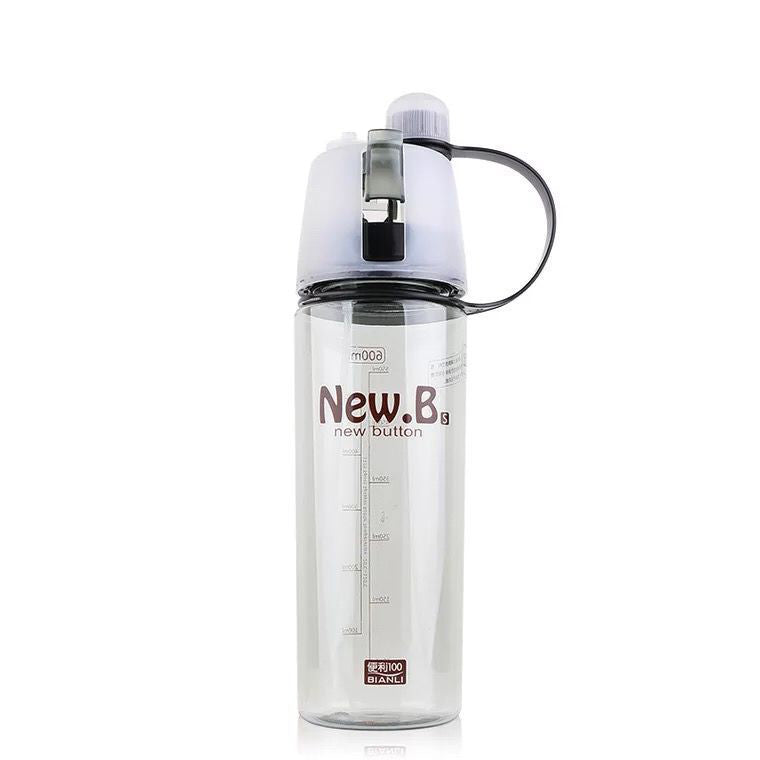 600ml Sport Water Bottle Spray Cool Summer Water Bottle