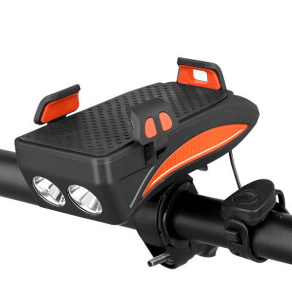 Multifunction Bike Light Flashlight With Phone Holder