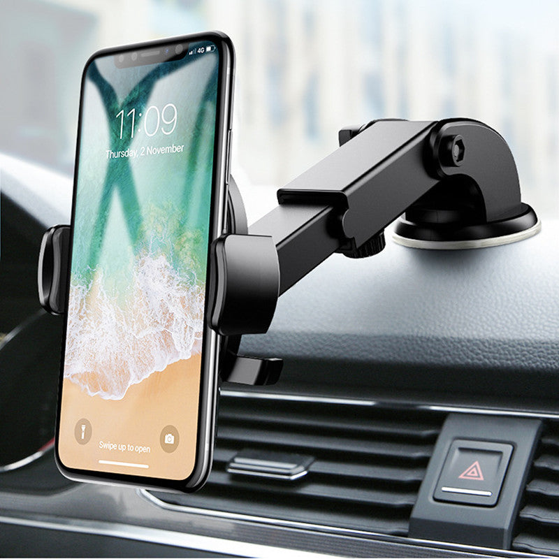 Black Windshield Mount Car Phone Holder Stand Support