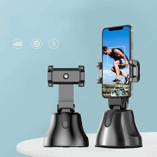 360 Rotation Auto Object Tracking Phone Holder Selfie Stick Mount