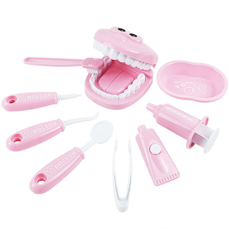 Kids Pretend Play Toy Dentist Check Teeth Model Early Educational Toys