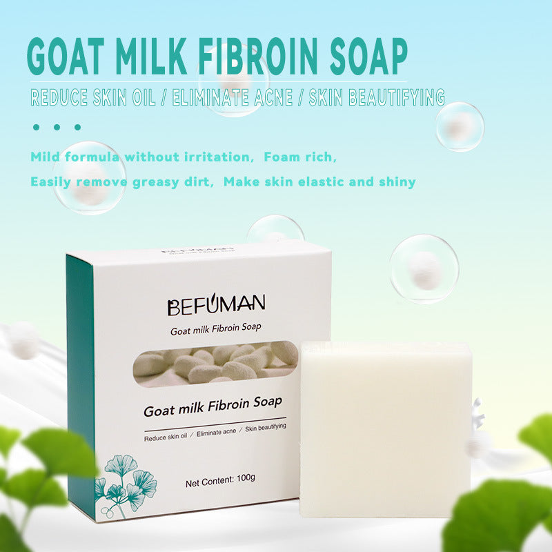 Silk Protein Skin Repair Soap Natural Goat Milk Cleansing Soap